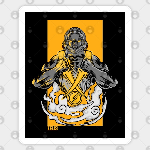 Zeus Sticker by UB design